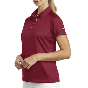 playera polo dri fit color rojo obscuro para mujer