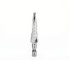 broca escalonada espiral de hss 4 12 mm, zanco de 1/4" hexagonal, blister con una pieza.