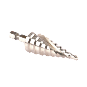 broca escalonada espiral de hss 4 20 mm, zanco de 1/4" hexagonal, blister con una pieza.