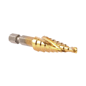 broca escalonada espiral de hss ti 4 12 mm zanco de 1/4" hexagonal.
