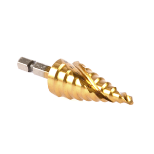 broca escalonada espiral de hss ti 4 32 mm zanco recto 3 planos