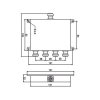 divisor wilkinson de 4 vias 694 2700mhz 50w 154dbc 4.3 10