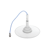 antena plana traslucida das para techo, 698 2700 mhz, bajo pim, n hembra.