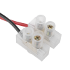 cable de alimentación con conector macho a bloque de terminal atornillable / calibre 18 awg / longitud 28.5 cm / ideal para alimentacion de cámaras.