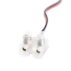 cable de alimentación con conector macho a bloque de terminal atornillable / calibre 18 awg / longitud 28.5 cm / ideal para alimentacion de cámaras.