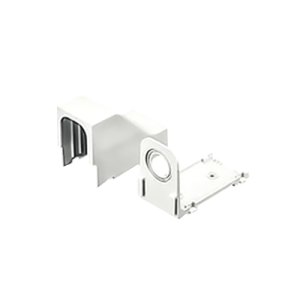 accesorio para techo falso/entrada, con conexión tubería 1/2 a 1 in, compatible con canaletas ld3, ld5 y ld10, color blanco