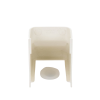 conexión para techo falso/entrada, para uso con canaleta ld10, material abs, color blanco mate