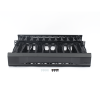 organizador de cables horizontal cabletek, sencillo (solo frontal), para rack de 19in, 2ur