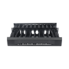 organizador de cables horizontal cabletek, sencillo (solo frontal), para rack de 19in, 2ur