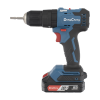 rotomartillo / taladro inalámbrico de 20v sin carbones, broquero de 1/2", incluye 2 baterías de 2.0 ah, cargador y maletín