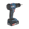 rotomartillo / taladro inalámbrico de 20v sin carbones, broquero de 1/2", incluye 2 baterías de 2.0 ah, cargador y maletín
