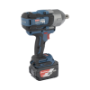 llave de impacto inalámbrica de 20v, entrada de 3/4 in, incluye 2 baterías de 6ah, cargador y estuche