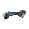 amoladora angular de 20vcc, disco de 4 1/2 in, incluye 2 baterías de 4.0ah, cargador y estuche