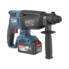 martillo perforador inalámbrico sds plus, incluye 2 baterías 20v, 4.0 ah, cargador y estuche