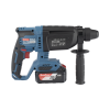 martillo perforador inalámbrico sds plus, incluye 2 baterías 20v, 4.0 ah, cargador y estuche
