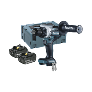 taladro atornillador bl 18 v 5 ah lxt 130 nm 2 velocidades (0 550 0 2100 rpm). incluye 2 baterías de 18 v, cargador rápido, 2 puntas doble y maletín makpac.