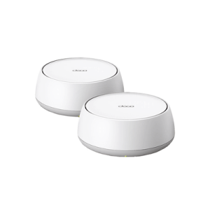 kit 2 routers inalámbrico mesh interior para hogar / doble banda wi fi 7 be3600 mbps / 2 puerto 2.5 gigabit wan/lan / 4 antenas internas / operación multi link mlo / administración mediante la app deco (ios, android) / homeshield