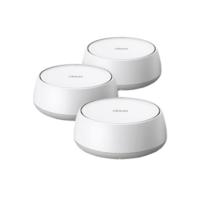 kit 3 routers inalámbrico mesh interior para hogar / doble banda wi fi 7 be3600 mbps / 2 puerto 2.5 gigabit wan/lan / 4 antenas internas / operación multi link mlo / administración mediante la app deco (ios, android) / homeshield kit 3 routers inalámbrico mesh interior para hogar / doble banda wi fi 7 be3600 mbps / 2 puerto 2.5 gigabit wan/lan / 4 antenas internas / operación multi link mlo / administración mediante la app deco (ios, android) / homeshield