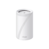 router inalámbrico mesh interior para hogar / triple banda wi fi 7 be9300 mbps / 2 puerto 2.5 gigabit wan/lan / 4 antenas internas / operación multi link mlo / administración mediante la app deco (ios, android) / homeshield
