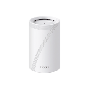 router inalámbrico mesh interior para hogar / triple banda wi fi 7 be9300 mbps / 2 puerto 2.5 gigabit wan/lan / 4 antenas internas / operación multi link mlo / administración mediante la app deco (ios, android) / homeshield