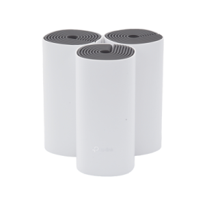 kit de router inalámbrico mesh deco e4 para hogar / doble banda ac 1200 / 2 puertos 10/100 mbps / compatible con amazon alexa.