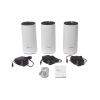kit 3 routers inalámbricos mesh interior para hogar / doble banda wi fi 5 ac1200 mbps / 2 puerto gigabit wan/lan / 2 antenas internas / administración mediante la app deco (ios, android)