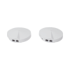 kit 2 routers inalámbricos mesh interior para hogar / doble banda wi fi 5 ac1300 mbps / 2 puerto gigabit wan/lan / 4 antenas internas / administración mediante la app deco (ios, android) / protección homecare