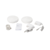 kit 2 routers inalámbricos mesh interior para hogar / doble banda wi fi 5 ac1300 mbps / 2 puerto gigabit wan/lan / 4 antenas internas / administración mediante la app deco (ios, android) / protección homecare