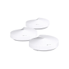 kit 3 routers inalámbricos mesh interior para hogar / doble banda wi fi 5 ac1300 mbps / 2 puerto gigabit wan/lan / 4 antenas internas / administración mediante la app deco (ios, android) / protección homecare
