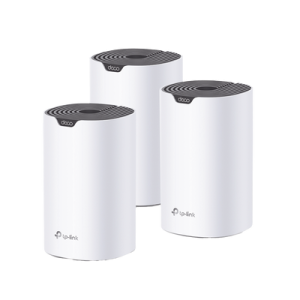 kit 3 routers inalámbricos mesh interior para hogar / doble banda wi fi 5 ac1900 mbps / 3 puerto gigabit wan/lan / 3 antenas internas / administración mediante la app deco (ios, android)