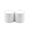 kit 2 routers inalámbricos mesh interior para hogar / doble banda wi fi 6 ax1800 mbps / 2 puerto gigabit wan/lan / 2 antenas internas / administración mediante la app deco (ios, android) / protección homeshield