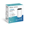router inalámbrico mesh interior para hogar / doble banda wi fi 6e ax5400 mbps / 3 puerto gigabit wan/lan / 4 antenas internas / administración mediante la app deco (ios, android) / protección homeshield