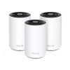 kit 3 routers inalámbricos mesh interior para hogar / doble banda wi fi 6e ax5400 mbps / 3 puerto gigabit wan/lan / 4 antenas internas / administración mediante la app deco (ios, android) / protección homeshield