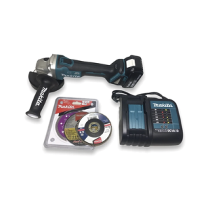 miniesmeril 115mm 4 1/2in 8.500 rpm,1 batería 18v li ion de 5.0 ah, cargador y 3 discos.
