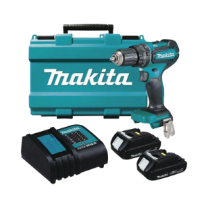 rotomartillo/taladro inalámbrico (1/2") de 1,900 rpm, 18vcc, torque 50 n.m. incluye 2 bat. (1.5ah) y cargardor. sin carbones.