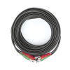 cable coaxial ( bnc rg59 ) + alimentación / siamÉs / 10 metros / aleación cobre + aluminio cca / para cámaras 4k / uso interior y exterior