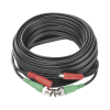 cable coaxial ( bnc rg59 ) + alimentación / siamÉs / 10 metros / aleación cobre + aluminio cca / para cámaras 4k / uso interior y exterior