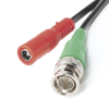 cable coaxial ( bnc rg59 ) + alimentación / siamÉs / 20 metros / aleación cobre + aluminio cca / para cámaras 4k / uso interior y exterior