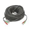 cable coaxial ( bnc rg59 ) + alimentación / siamÉs / 40 metros / 100 % cobre / para cámaras 4k / uso interior y exterior