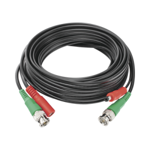 cable coaxial ( bnc rg59 ) + alimentación / siamÉs / 5 metros / 100 % cobre / para cámaras 4k / uso interior y exterior
