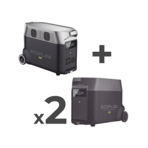 estación de energía portátil delta pro 3600wh litio lfp / 5 ac 3600w (7200w pico) / 2 usb c 200w / capacidad para aumentar respaldo / cargador de coche 10a a 12.6v / conectividad wifi y bluetooth (app) / carga solar 1600w ma