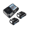 kit (dhp482 rotom. + dtd152 atorn.imp.) li ion 2 bat 1.5 ah y carg c/luz est.lona 18v