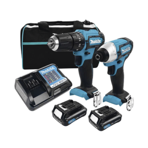 kit (dhp482 rotom. + dtd152 atorn.imp.) li ion 2 bat 1.5 ah y carg c/luz est.lona 18v