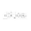 separador 30db (1000:1) tap 350 5930mhz 500w 161dbc 4.3 10 ip67 .