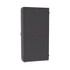 gabinete net verse para centros de datos, 45ur, 600mm de ancho, 1200mm de profundidad, fabricado en acero, color negro