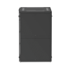 gabinete net verse para centros de datos, 45ur, 800mm de ancho, 1200mm de profundidad, fabricado en acero, color negro