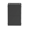gabinete net verse para centros de datos, 45ur, 800mm de ancho, 1200mm de profundidad, fabricado en acero, color negro