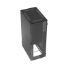 gabinete net verse para centros de datos, 45ur, 800mm de ancho, 1200mm de profundidad, fabricado en acero, color negro