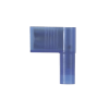 terminal de desconexión hembra pan term™ a 90º, color azul, nylon, para cable 14 16 awg, 0.250 x 0.032 " (6.3 x 0.8mm)