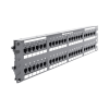 panel de parcheo de impacto (110), plano, categoría 6a, de 48 puertos, 2ur